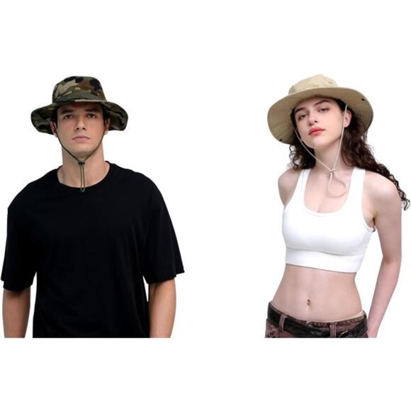 Sun Hats for Men Women 1pack-jungle Camo - Picture 6 of 6